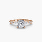 Solitaire with Eternity Pavé