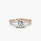Solitaire with Eternity Pavé