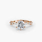 Solitaire with Eternity Pavé