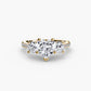 Three-Stone with Pavé Band