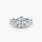 Three-Stone with Pavé Band