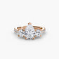 Three-Stone with Pavé Band