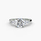 Three-Stone Ring (Baguette Side Stones)
