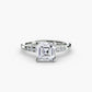 Solitaire with Shoulder Accents