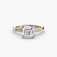 Solitaire with Shoulder Accents