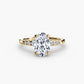 Solitaire with Shoulder Accents